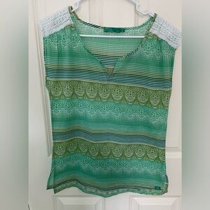 prAna Women’s XS Sleeveless Tank Top with Crochet Shoulders